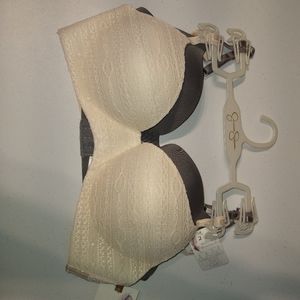 Beige & Great Jessica Simpson Bra Set 36C